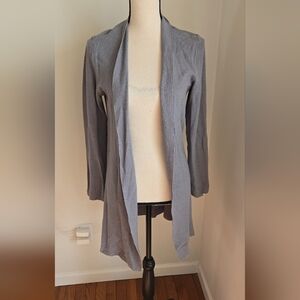 Eileen Fisher Womens Cotton linen Open Cardigan Top Sweater Small